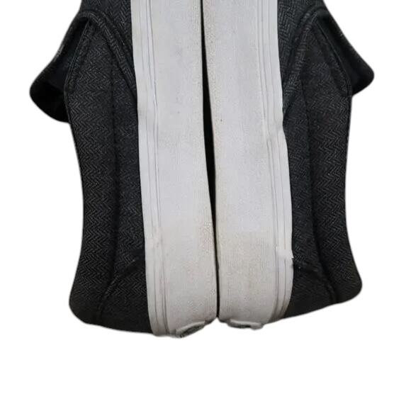 Vans Shoes Womens 7 Sneaker Classic Slip On Herringbone Skate Casual Active Gray - Picture 8 of 14